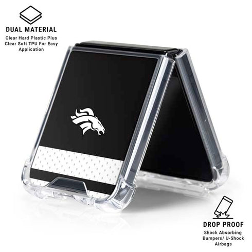 NFL Denver Broncos Shutout Galaxy Z Flip6 Clear Case